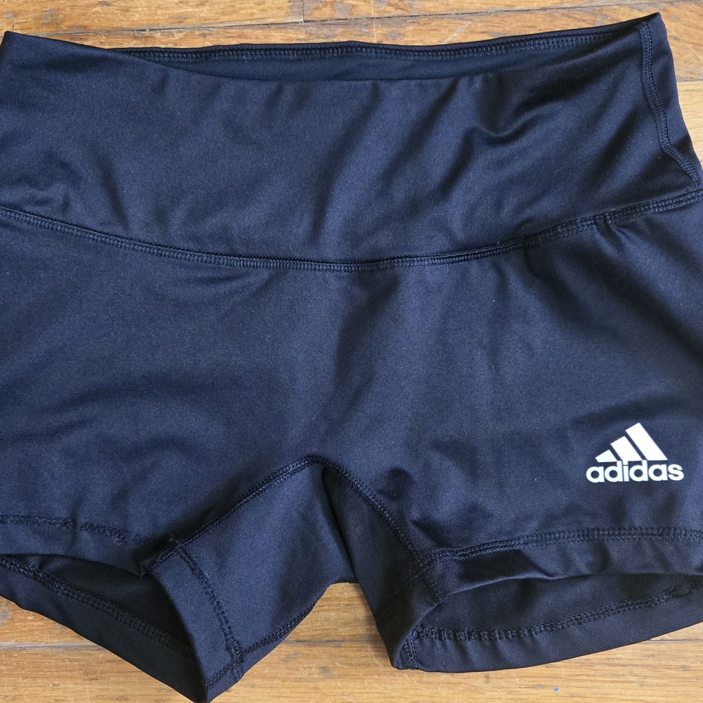 Adidas Women’s Black Athletic Shorts - High-Waist Performance